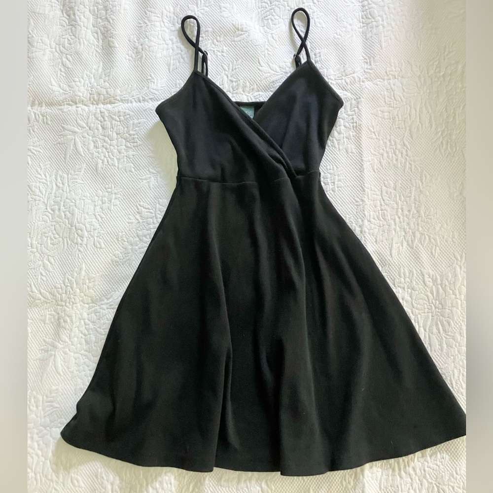 Wild Fable Black Mini Dress with Spaghetti Straps